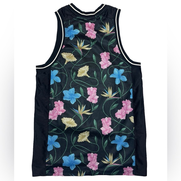 Nike Dri-Fit NBA Giannis Freak Jersey Tank Black Floral Basketball Medium Tall - Picture 5 of 16
